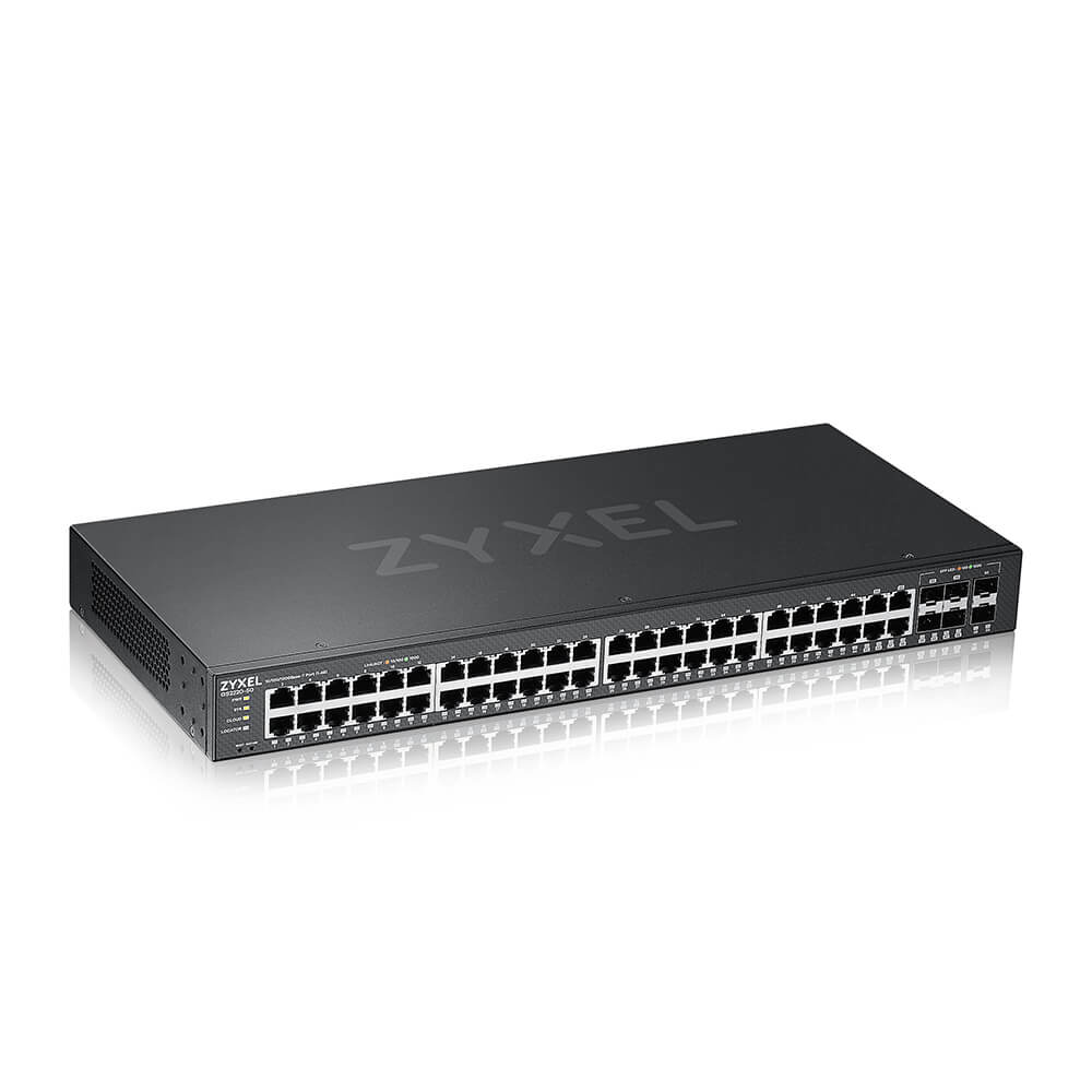 foto del prodotto zyxel gs2220 50 eu0101f switch di rete gestito l2 gigabit ethernet 10 100 1000 nero