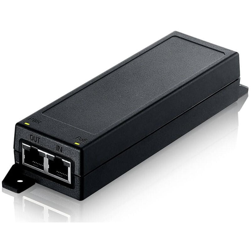 foto del prodotto zyxel iniettore poe 2.5 gigabit ethernet 30w nero - 2 porte lan ieee 802.3at
