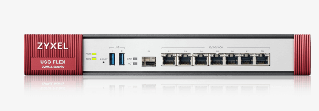 foto del prodotto zyxel usg flex 500 firewall hardware 1u 2,3 gbit s