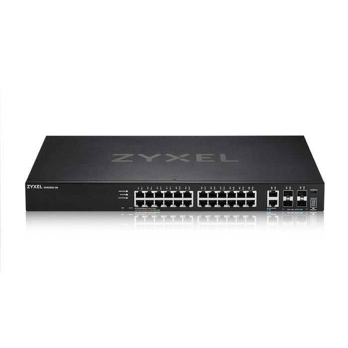 foto del prodotto zyxel xgs2220 30 gestito l3 gigabit ethernet 10 100 1000 nero
