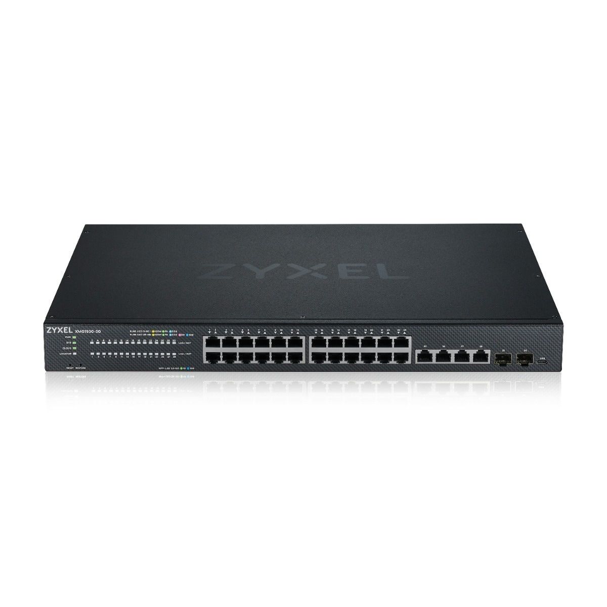 foto del prodotto zyxel xmg1930 30 gestito l3 2.5g ethernet 100 1000 2500 nero