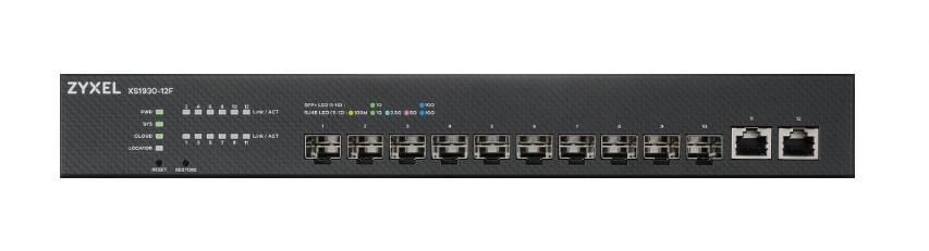 foto del prodotto zyxel xs1930 12f zz0101f switch di rete gestito l2 l3 nero